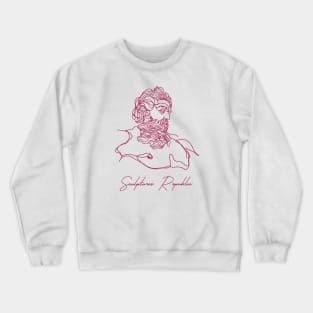 Zeus greek god line-art design Crewneck Sweatshirt